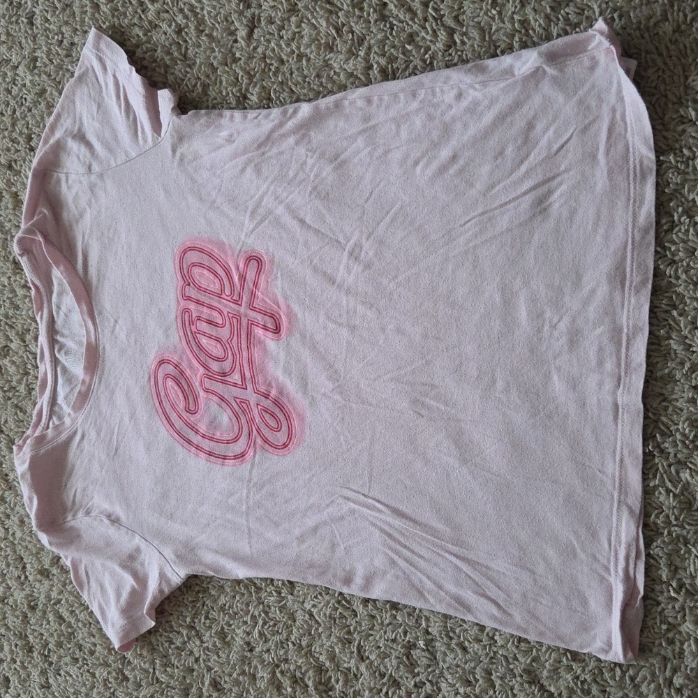 GAP Light Pink Logo Tee